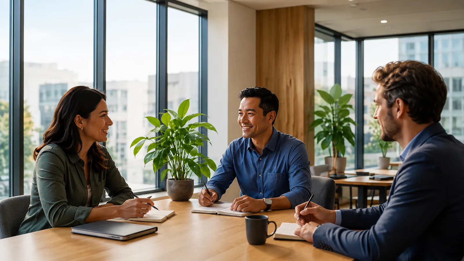 A small team finding common ground in conversation